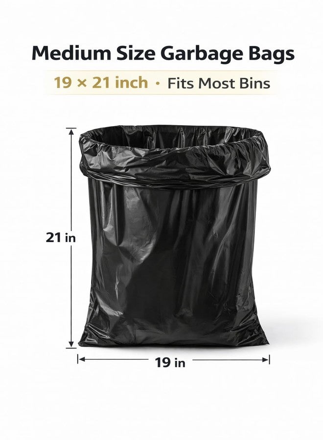SHM Garbage Bags Medium Size (19 x 21 Inch) | 30 Bags per Roll x 6 Rolls | 180 Bags | Strong Black Dustbin Bags for Home & Kitchen | Leak Proof Waste Bags for Home, Kitchen & Office - Image 4